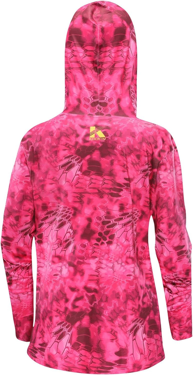 Performance Fishing Hoodie Women'S Long Sleeve Hooded Sunshirt Quick-Dry UPF50