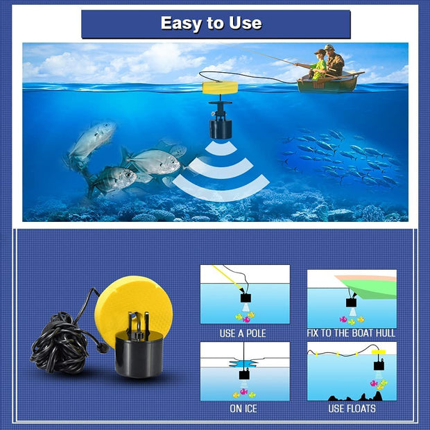 toss fish finder transducer
