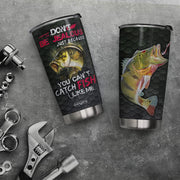 20Oz Fishing Gifts for Men, Dad, Son, Husband, Unique Birthday Gifts for Men, Valentines Day Gifts for Him - Cant Catch Fish like Me Fishing Tumbler Cup, Travel Coffee Mug with Lid