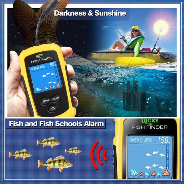 toss fish finder transducer