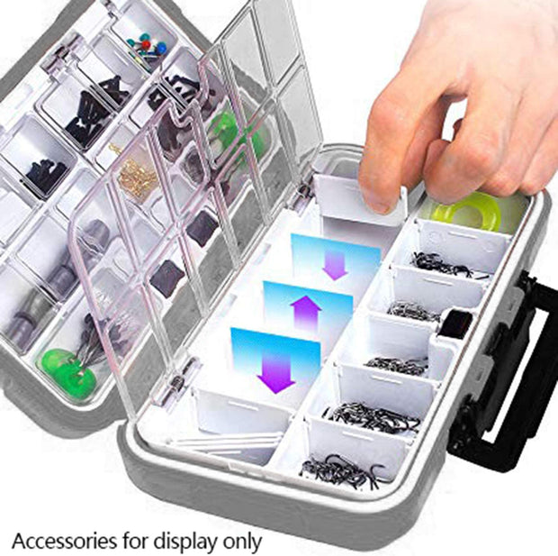 Waterproof Fishing Lure Box,Bait Storage Tackle Box Containers for Bait Casting Fishing Fly Fishing,Large/Medium Lure Case Available
