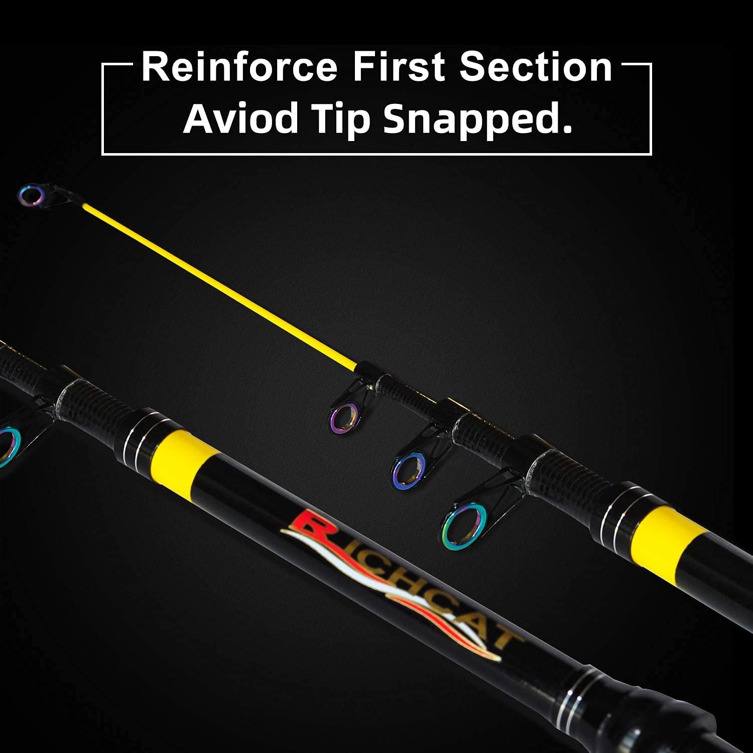 Fishing Rod and Reel Combo，Medium Heavy Poles and Reels Telescopic Rod Kits for Adults， 22Lb Line Pre-Spooled with Spining Reel for Travel Saltwater Freshwater Catfish Bass Fishing