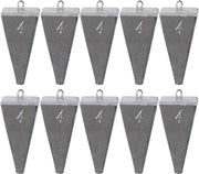 Pyramid Sinkers Fishing Weights Kit Bullet Fishing Weights Sinkers for Ocean Saltwater Surf Fishing Gear Tackle 1Oz 2Oz 3Oz 4Oz 5Oz 6Oz 8Oz