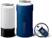 Hopsulator Trio 3-In-1 Insulated Can Cooler for 12Oz / 16Oz Cans + 100% Leak Proof Tumbler with Lid | Can Coozie Insulated for Beer, Soda, and Energy Drinks (Matte Navy)