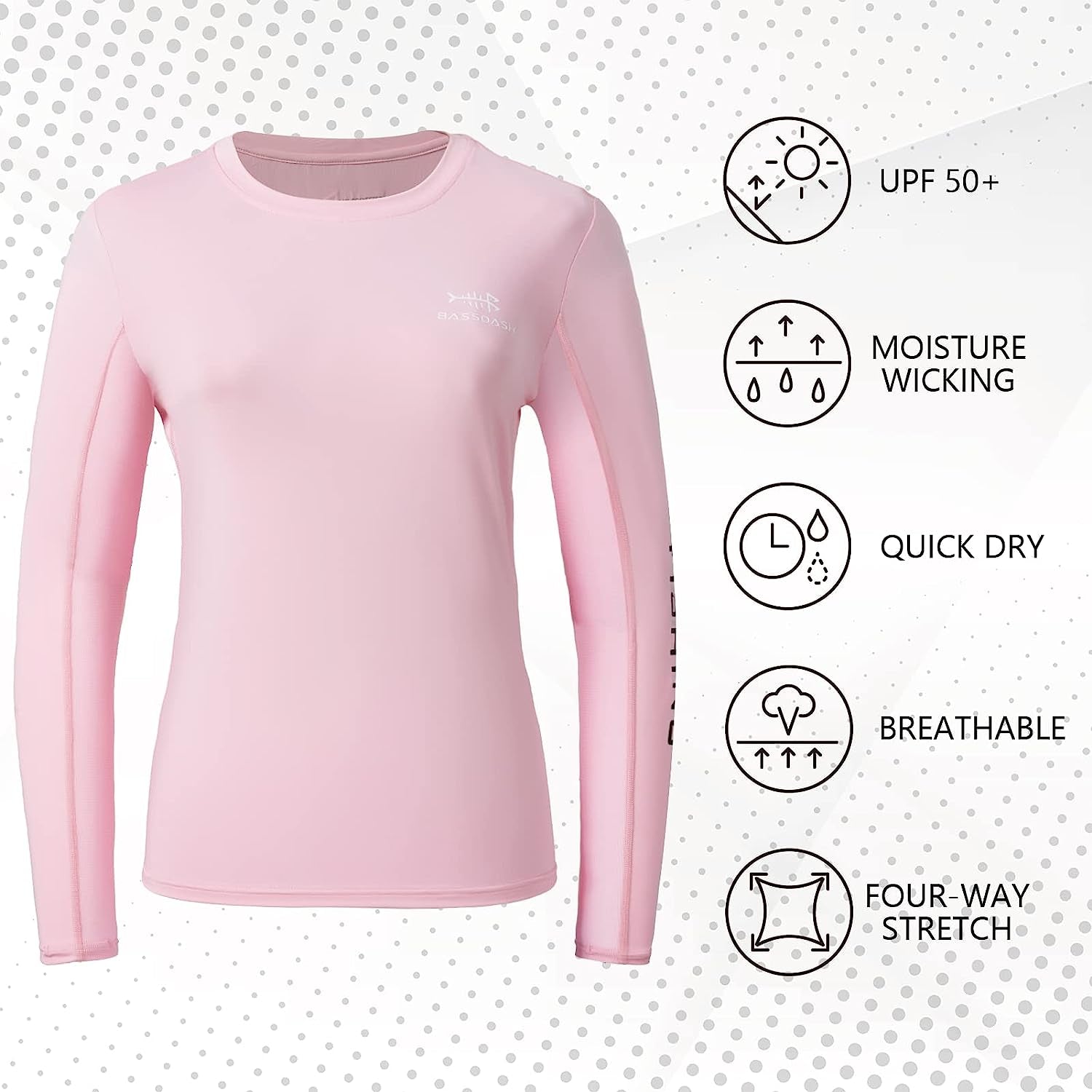 Women’S UPF 50+ UV Sun Protection Long Sleeve Shirts Quick Dry T-Shirt for Fishing Hiking Kayaking