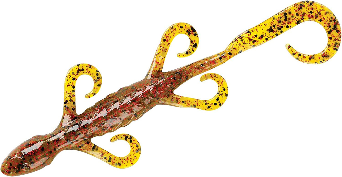 Lizard Ultimate Finesse Lizard Soft Plastic Swim-Bait Bass Fishing Lure with Curly Legs and Tail