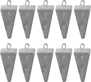 Pyramid Sinkers Fishing Weights Kit Bullet Fishing Weights Sinkers for Ocean Saltwater Surf Fishing Gear Tackle 1Oz 2Oz 3Oz 4Oz 5Oz 6Oz 8Oz