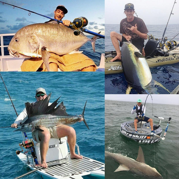 Trolling Reel Saltwater Level Wind Reels, Drag Reels Boat Fishing Ocean Fishing for Sea Bass Grouper Salmon