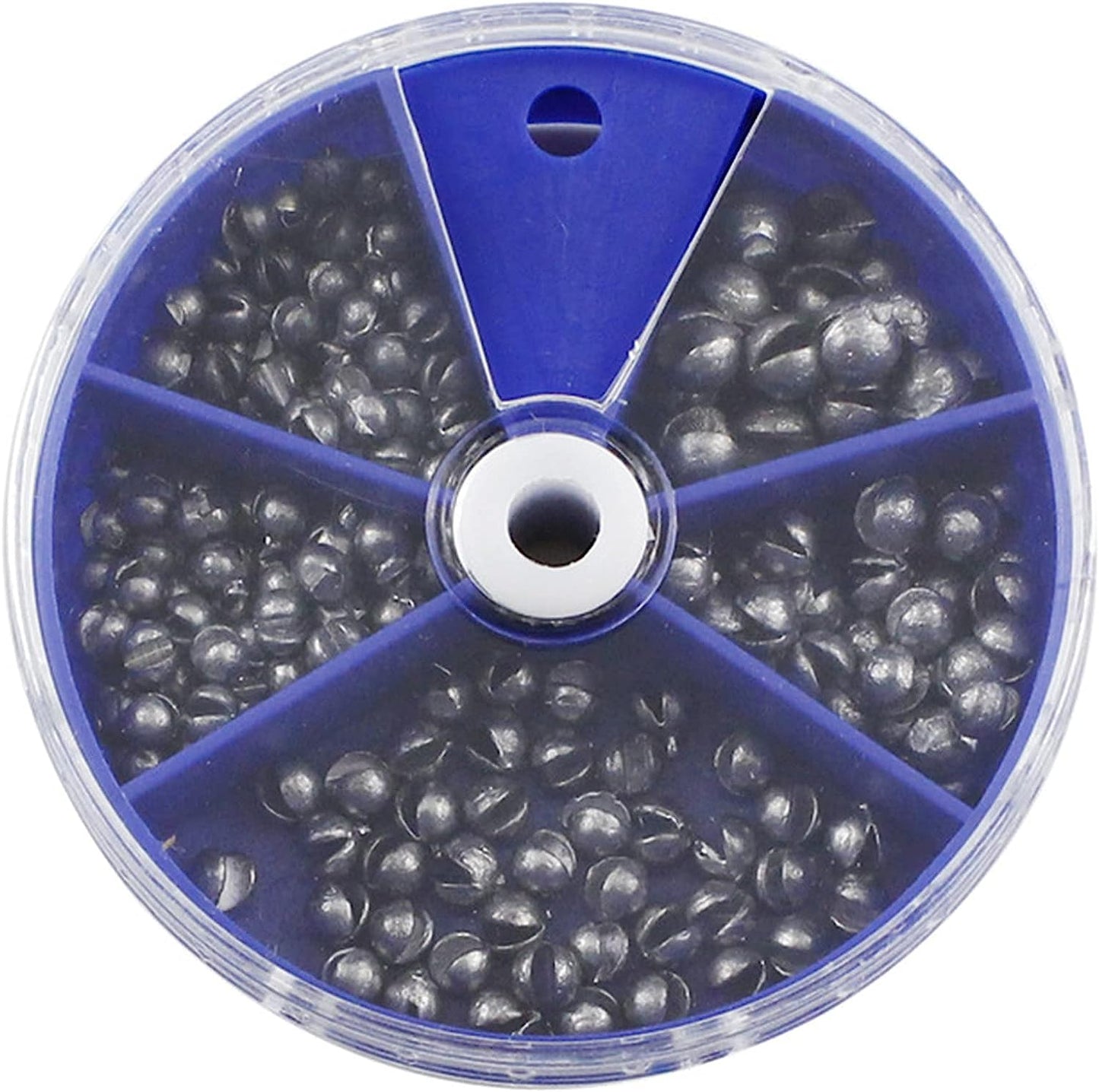 Fishing Weights Sinkers 205Pcs/100Pcs Lead Split Shot Fishing Line Sinkers 5 Sizes Removable Egg Lead Assortment