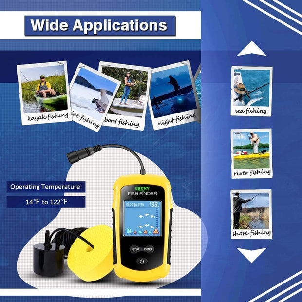 toss fish finder transducer
