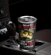 20Oz Fishing Gifts for Men, Dad, Son, Husband, Unique Birthday Gifts for Men, Valentines Day Gifts for Him - Cant Catch Fish like Me Fishing Tumbler Cup, Travel Coffee Mug with Lid