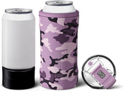 Hopsulator Trio 3-In-1 Insulated Can Cooler for 12Oz / 16Oz Cans + 100% Leak Proof Tumbler with Lid | Can Coozie Insulated for Beer, Soda, and Energy Drinks (Mauve Camo)