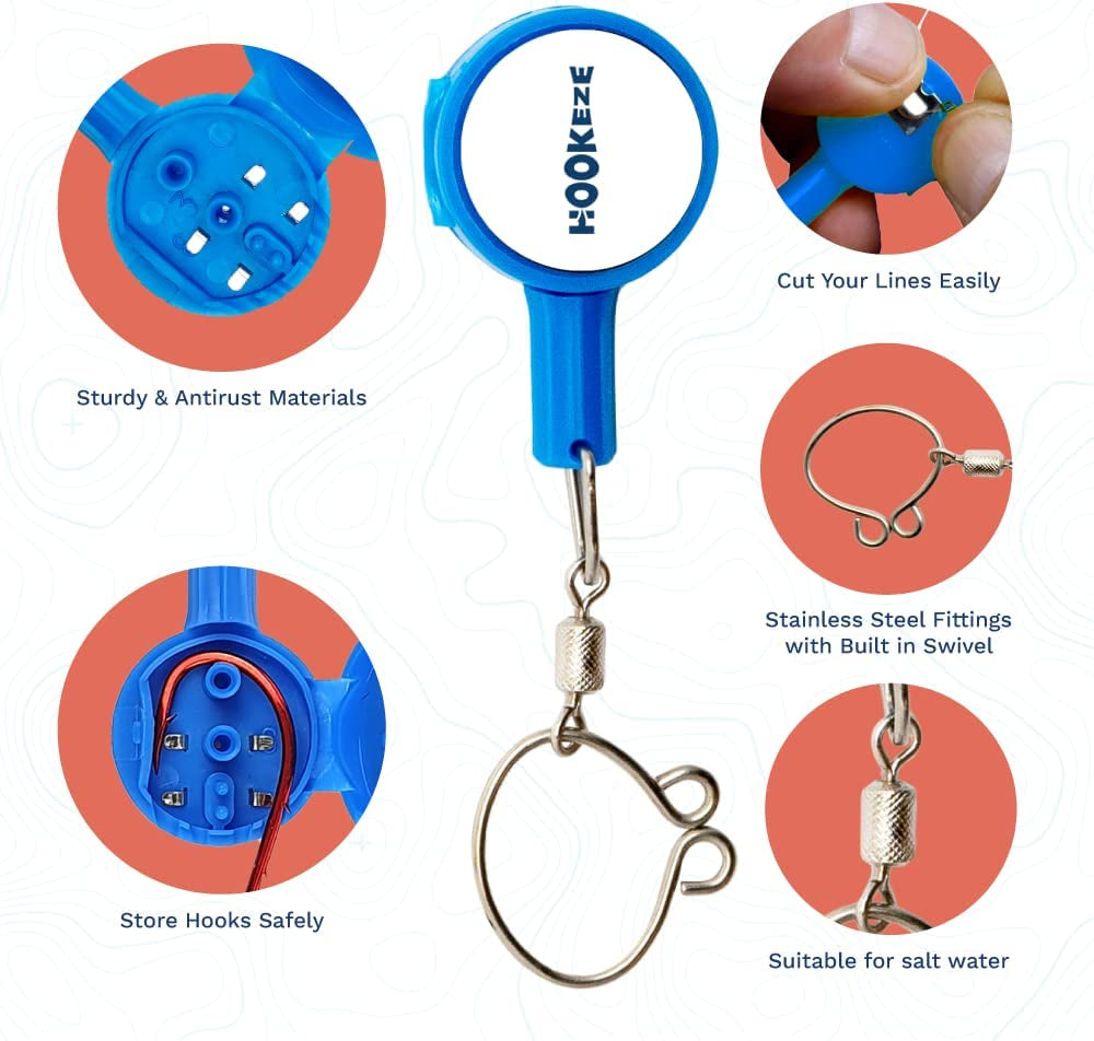 Fishing Knot Tying Tool | Protect from Fish Hooks | Tie Fishing Knots Easily | Cool Gadgets for Fishermen | Ice Fly Fishing | Fishing Accessories for Beginner Anglers | Nail Knot Tool