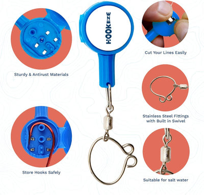Fishing Knot Tying Tool | Protect from Fish Hooks | Tie Fishing Knots Easily | Cool Gadgets for Fishermen | Ice Fly Fishing | Fishing Accessories for Beginner Anglers | Nail Knot Tool
