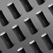 Hopsulator Slim Can Cooler Insulated for 12Oz Slim Cans | Skinny Can Coozie Insulated Stainless Steel Drink Holder for Hard Seltzer, Beer, Soda, and Energy Drinks (Matte Black)