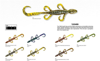 Lizard Ultimate Finesse Lizard Soft Plastic Swim-Bait Bass Fishing Lure with Curly Legs and Tail