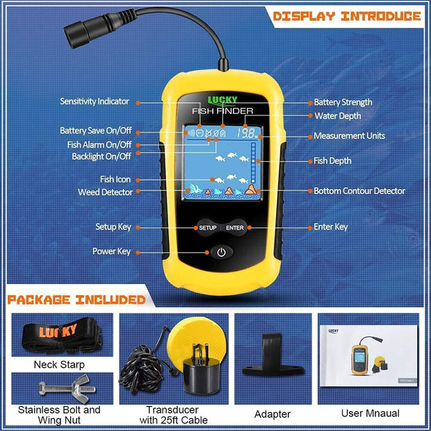 toss fish finder transducer