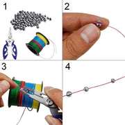 Joyiii Fishing Weights Sinkers 205Pcs/100Pcs Lead Split Shot Fishing Line Sinkers 5 Sizes Removable Egg Lead Assortment